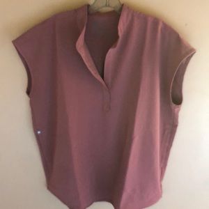 Figs Rafaela Scrub Top - Chalk Pink